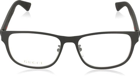 gucci gg 00130|Gucci GG 0013O 001 Black Metal Square Eyeglasses 55mm.